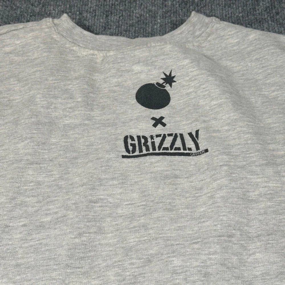 The Hundreds‎ x Grizzly Men's Large Gray Crewneck Sweatshirt